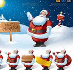 santa-claus-christmas-vector-set_mini-4191620